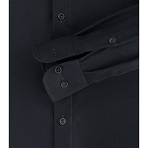 CasaModa | City Hemd | B�gelfreie Baumwolle | Kent-Kragen | Schwarz