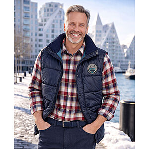 Navigazione | Flanell-Hemd | Baumwolle | Button-down-Kragen | Burgund