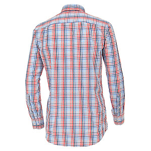 Casa Moda | Langarm-Hemd | Button-down-Kragen | Baumwolle Sport- Karo | Rot