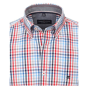 Casa Moda | Langarm-Hemd | Button-down-Kragen | Baumwolle Sport- Karo | Rot