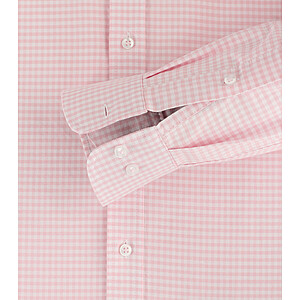 Redmond | Freizeithemd | Button-Down-Kragen | Baumwolle | Rose Karo