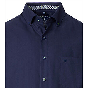 Redmond | Halbarmhemd | Baumwolle | Button Down Kragen | Marine