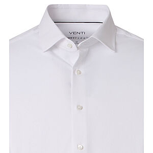 Venti | Jersey-Hemd | Kent-Kragen | Weiss