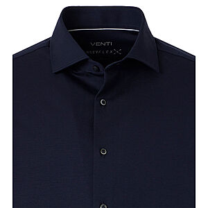 Venti | Jersey-Hemd | Kent-Kragen | Blau