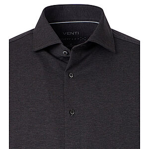 Venti | Jersey-Hemd | Kent-Kragen | Anthrazit