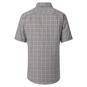 Redmond | Kurzarmhemd | Baumwolle | Button-down-Kragen | Gelb Karo