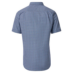 Redmond | Sommerhemd | Halbarm | Baumwolle | Button-down-Kragen | Marine Druck