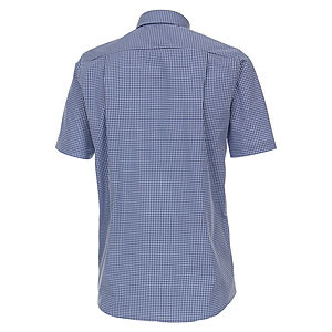 CasaModa | Halbarm Sporthemd | Button-down-Kragen | bgelfreie Baumwolle | Blau Vichy Karo