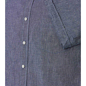 CasaModa | Leinenhemd | Halbarm | Kent-Kragen | Blau