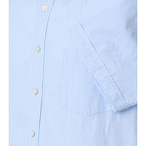CasaModa | Leinenhemd | Halbarm | Kent-Kragen | Hellblau