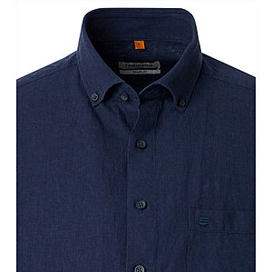 Redmond | Kurzarmhemd | Leinen Mix | Marine