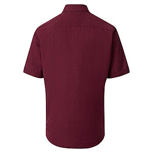 Redmond | Kurzarmhemd | Leinen Mix | Rot