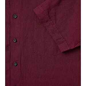 Redmond | Kurzarmhemd | Leinen Mix | Rot