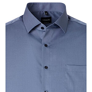 Venti | City Hemd Baumwolle b�gelfrei | Kent Kragen | Blaugrau