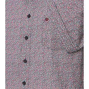 Redmond | Kurzarmhemd | Leinen Mix | Rot Druck