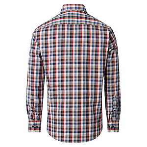 CasaModa | Freizeithemd | Baumwolle Dobby | Button-down-Kragen | Rot Karo