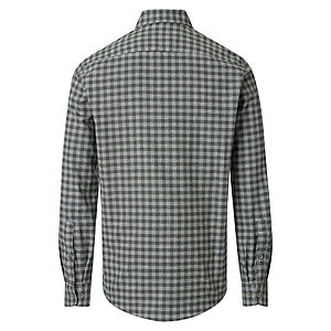 Redmond | Flanell-Hemd | Baumwolle Karo | Button-Down-Kragen | Oliv