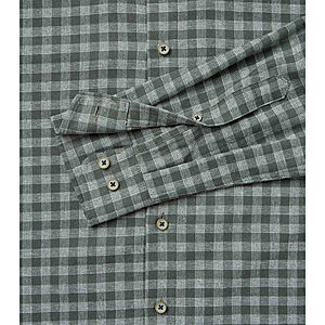 Redmond | Flanell-Hemd | Baumwolle Karo | Button-Down-Kragen | Oliv