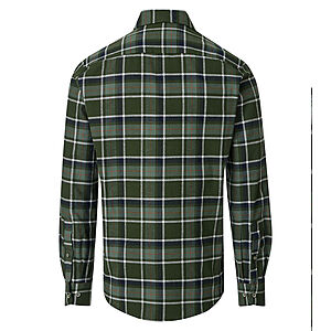 Redmond | Flanell-Hemd | Baumwolle Karo | Kent-Kragen | Oliv