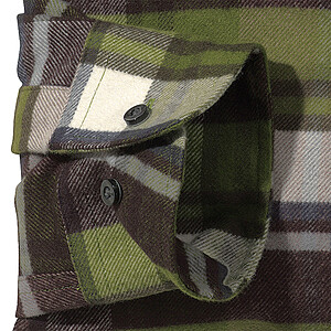 Flanellhemd Farbe braun oliv