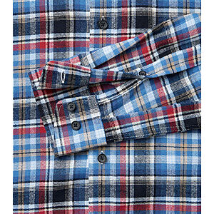 Redmond | Flanell-Hemd | Baumwolle Karo | Kent-Kragen | Blau