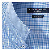 Casa Moda | City Hemd bügelfrei Mini Karo | Kent Kragen | Blau