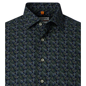 Redmond | Flanell-Hemd | Baumwolle Druck | Kent-Kragen | Gr�n