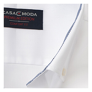 Casa Moda | City-Hemd bgelfrei | Button-down Kragen | Wei