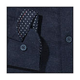 Casa Moda | Baumwoll-Hemd Cashmere Feeling | Button-down Kragen | blau