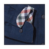 Redmond | Baumwoll Flanell Hemd | Button down Kragen | Farbe marine