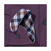 Redmond | Baumwoll Flanell Hemd | Button down Kragen | Farbe burgund