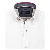 Casa Moda | Halbarm-Sommerhemd | Baumwolle | Button-Down-Kragen | Weiß