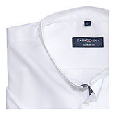 Casa Moda | Hemd mit Stehkragen | Bügelfreie Baumwolle | Weiß