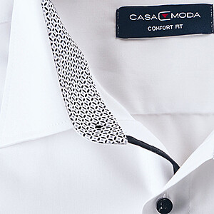 Casa Moda | City Hemd | Bgelfreie Baumwolle | Kent-Kragen | Weiss