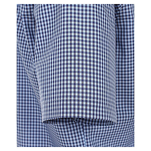 Casa Moda | Businesshemd | Kurzarm Baumwolle | Button down Kragen | Blau Karo