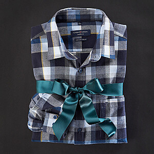 Casa Moda | Flanell-Hemd | Cashmere-Feeling | Kent-Kragen | Baumwolle | Blau Karo