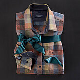 Casa Moda | Herbstliches Männerhemd | Baumwolle | Kent-Kragen | Multicolour Karo