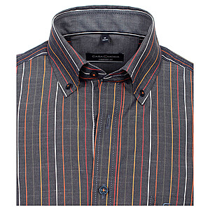 Casa Moda | Sommerhemd | Baumwolle | Button down Kragen | Blau Streifen