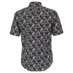 Casa Moda | Sommerhemd | Baumwolle | Button down Kragen | Blau Druck