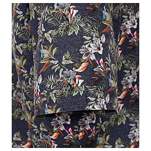 Casa Moda | Sommerhemd | Baumwolle | Button down Kragen | Blau Druck