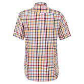 Redmond | Halbarm-Hemd | Button-Down-Kragen | Oxford-Karo | Rot Blau