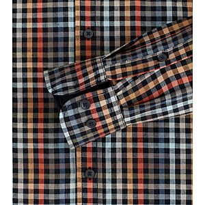CasaModa | Flanell-Hemd | Cashmere-Feeling | Cognac