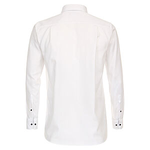 CasaModa | Cityhemd | Bgelfreie Baumwolle | Button-Down-Kragen | Weiss Struktur