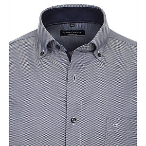 CasaModa | Cityhemd | Bgelfreie Baumwolle | Button-Down-Kragen | Blau Struktur