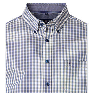 CasaModa | Halbarmhemd | Button-down-Kragen | Baumwolle | Vichy Karo Schilf