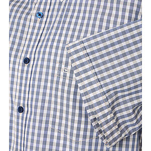 CasaModa | Halbarmhemd | Button-down-Kragen | Baumwolle | Vichy Karo Schilf