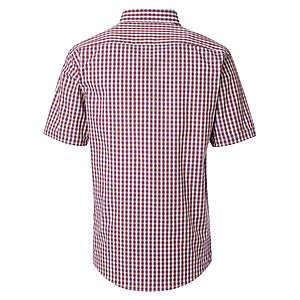 CasaModa | Halbarmhemd | Button-down-Kragen | Baumwolle | Vichy Karo Burgund