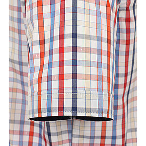 Redmond | Halbarmhemd | Baumwolle | Button-down-Kragen | Rot Sportkaro