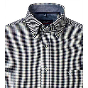 CasaModa | Freizeithemd | Langarm | Button-Down-Kragen | Baumwolle | Moos