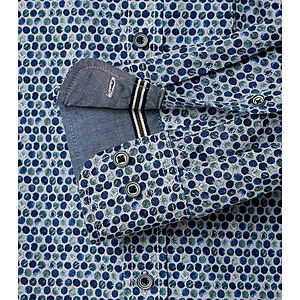 CasaModa | Freizeithemd | Langarm | Button-Down-Kragen | Baumwolle | Druck